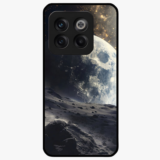 Lunar Horizon Glow Glass Case for 1+10T serene front view featuring moonlit horizon artwork