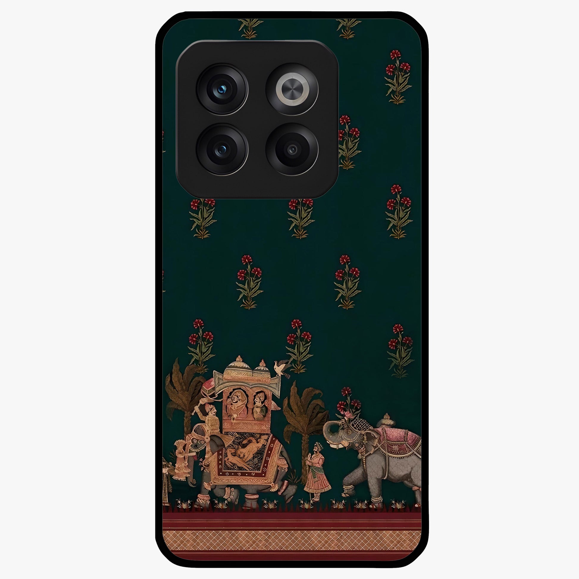 Macmerise Glass Case for 1+10T stylish front view featuring bold modern artistic artwork