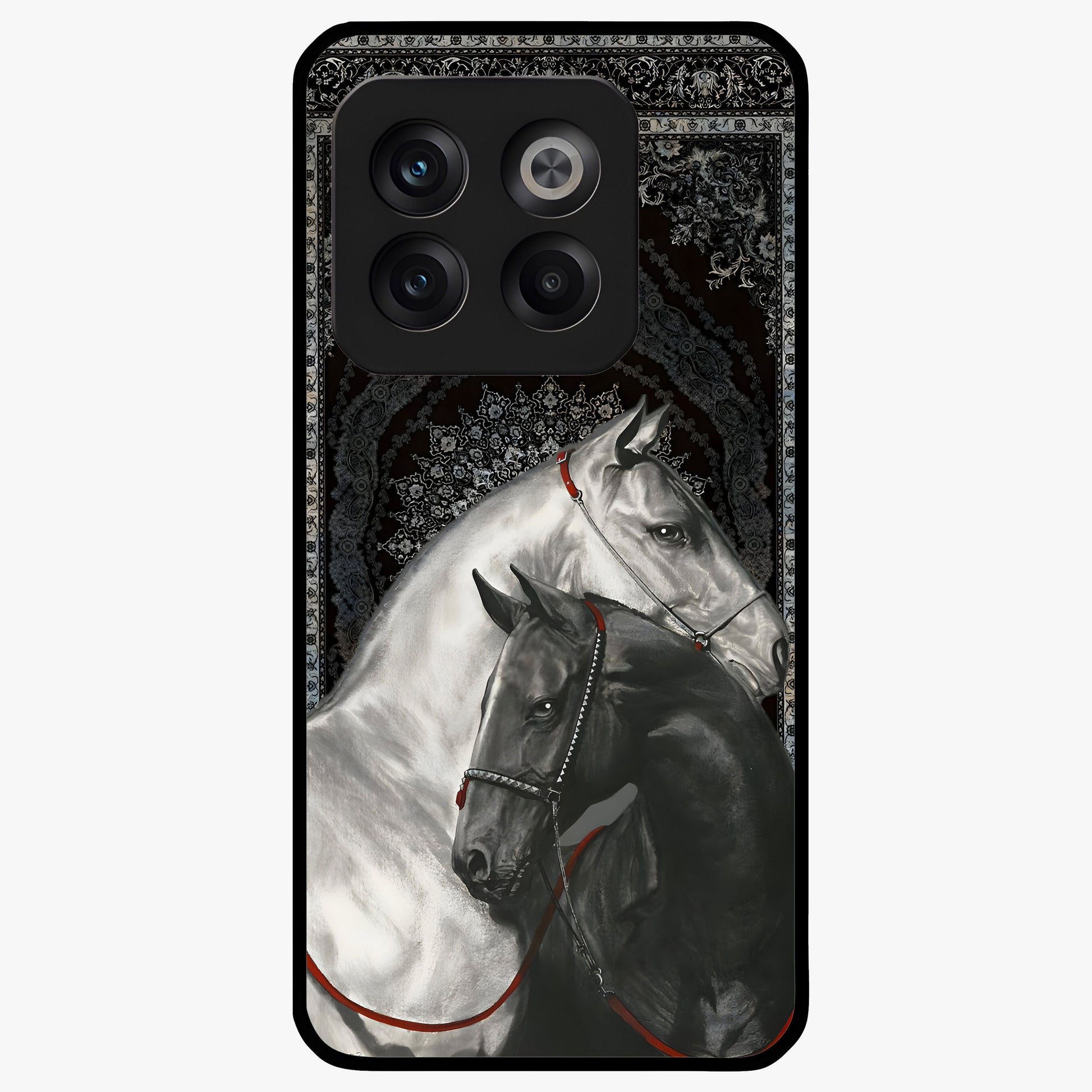 Majestic Ride Legacy Glass Case for 1+10T bold front view featuring dynamic ride inspired artwork