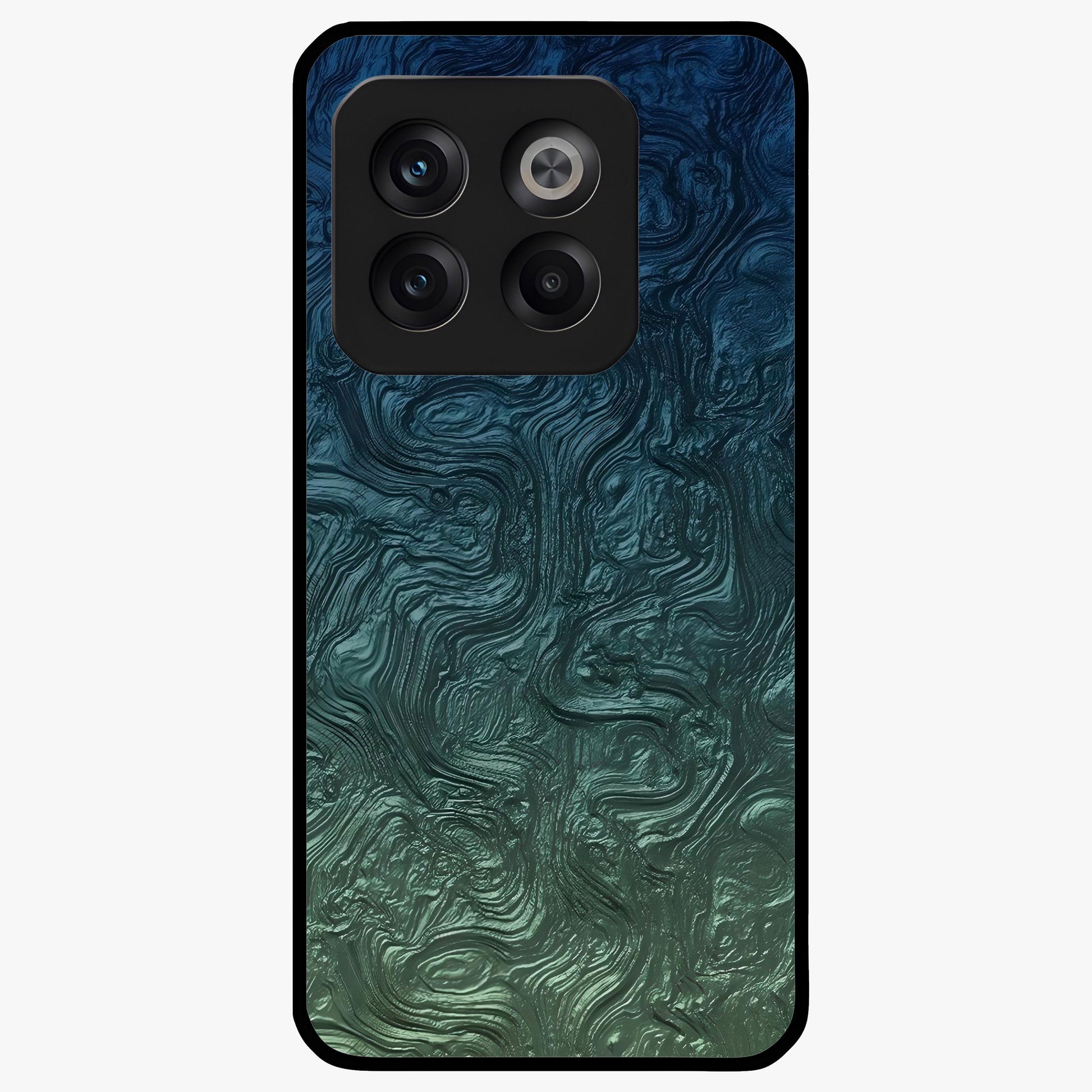 Marble Dream Blur Glass Case for 1+10T elegant front view featuring soft marble texture with dreamy blur effect