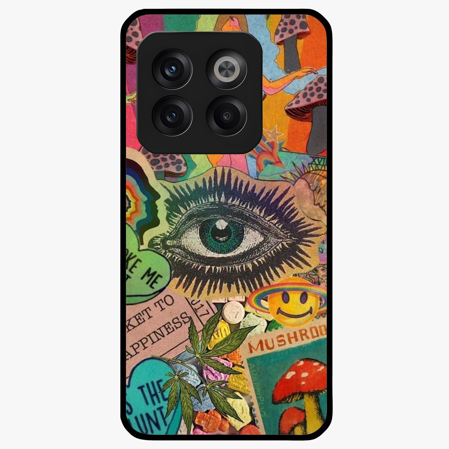 Mystic Eye Wonderland Glass Case for 1+10T bold front view featuring detailed mystical eye artwork