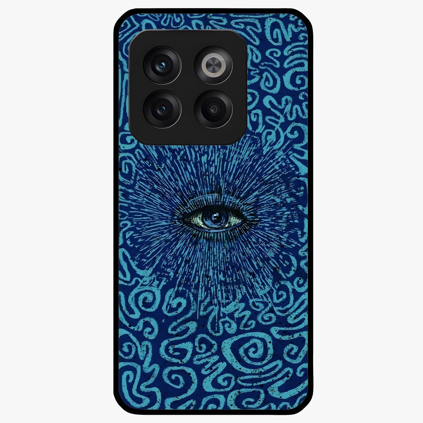 Mystic Inner Eye Glass Case for 1+10T dramatic front view featuring powerful inner eye inspired artwork
