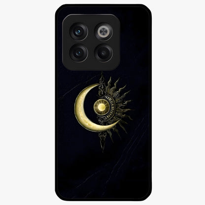 Mystic Lunar Flame Glass Case for 1+10T striking front view featuring moon and flame inspired artwork