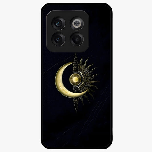 Mystic Lunar Flame Glass Case for 1+10T striking front view featuring moon and flame inspired artwork