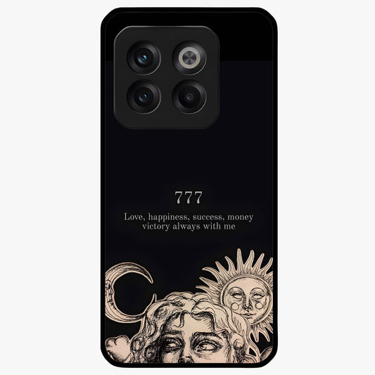 Mystic Victory Aura Glass Case for 1+10T bold front view featuring powerful aura inspired artwork