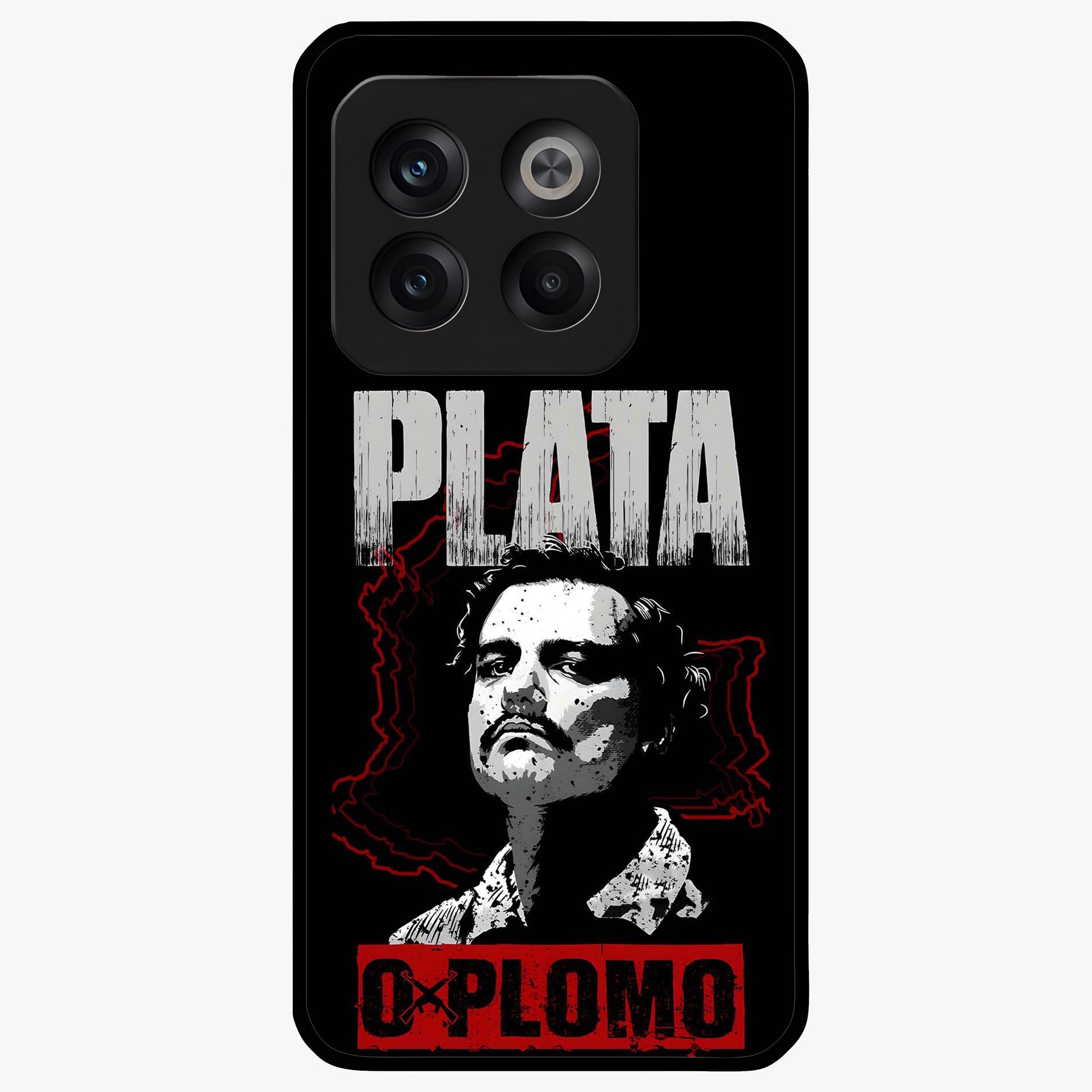 Notorious Crime Empire Glass Case for 1+10T bold front view featuring edgy crime inspired artwork