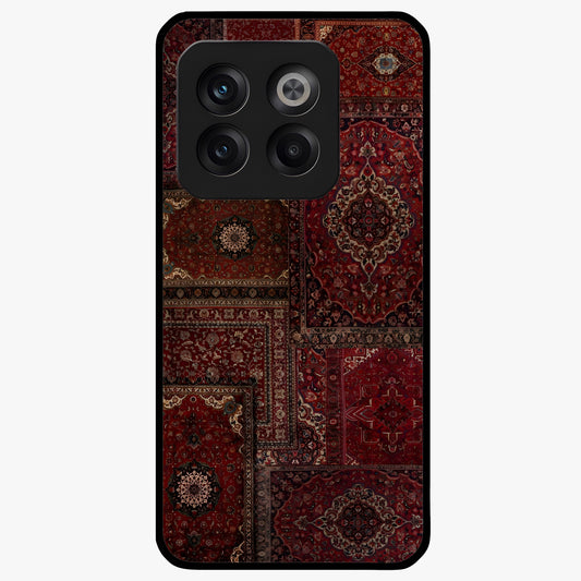 Persian Velvet Tale Glass Case for 1+10T luxurious front view featuring velvet inspired Persian pattern artwork