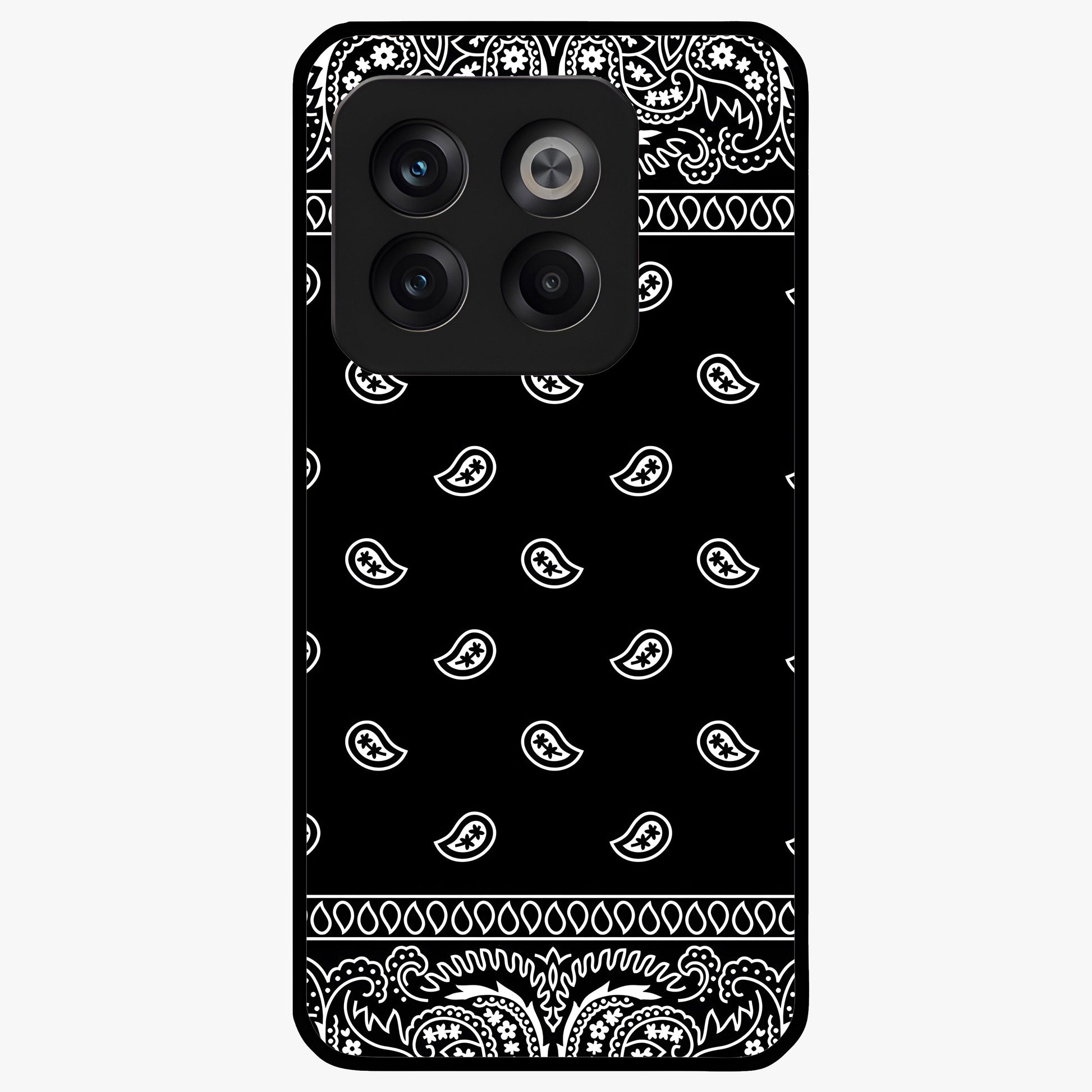 Retro Rebel Threads Glass Case for 1+10T stylish front view featuring vintage inspired graphic artwork