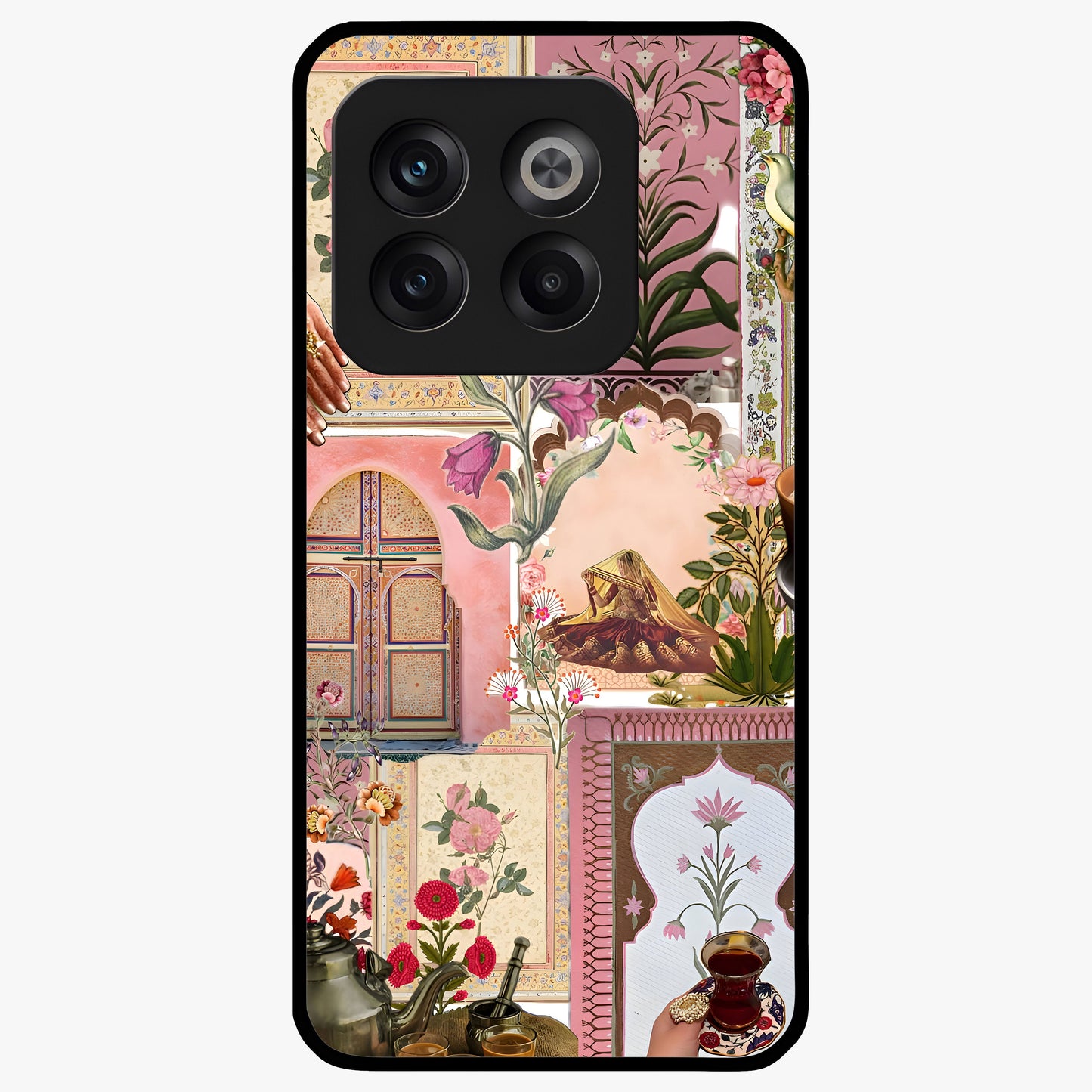 Royal Pink Legacy Glass Case for 1+10T elegant front view featuring luxurious pink themed artistic artwork