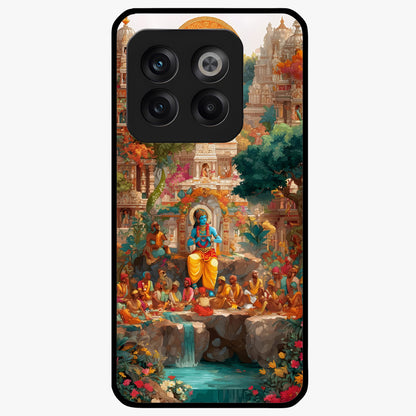 Sacred Sunlight Gods Glass Case for 1+10T powerful front view featuring divine artwork bathed in golden sunlight
