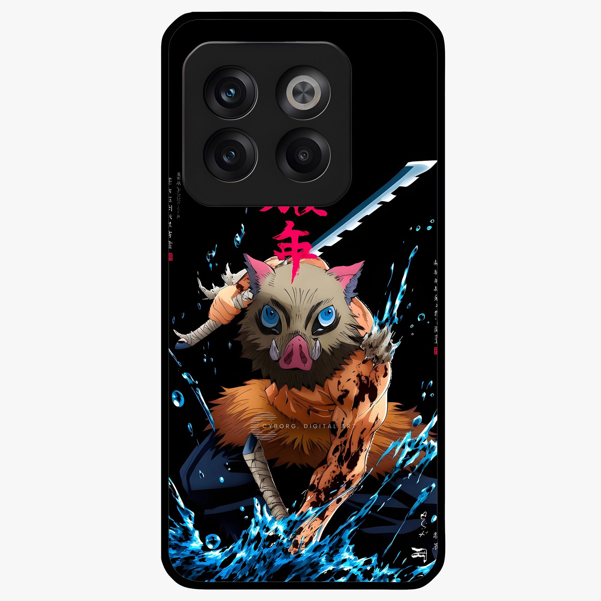 Savage Blade Warrior Glass Case for 1+10T intense front view featuring fierce warrior inspired artwork
