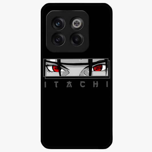 Scarlet Gaze Dominance Glass Case for 1+10T dramatic front view featuring intense red themed artwork