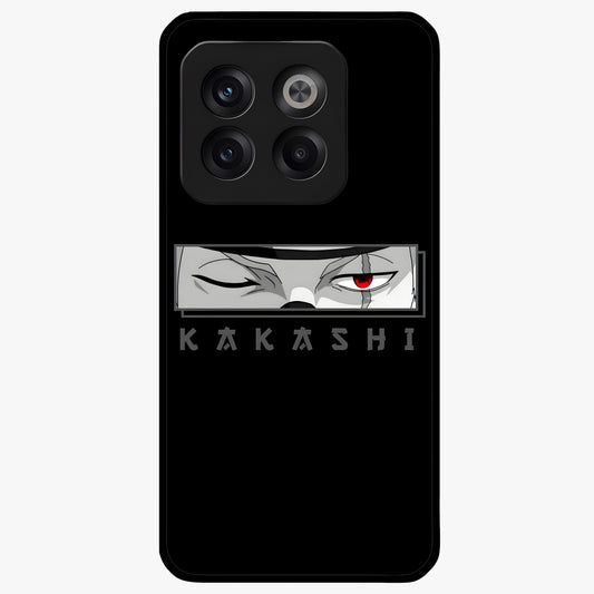 Scarlet Ninja Gaze Glass Case for 1+10T striking front view featuring ninja inspired artwork in crimson tones