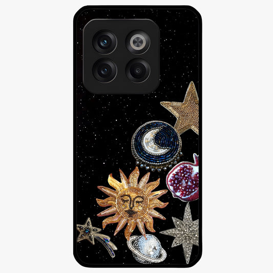 Scarlet Sky Flight Glass Case for 1+10T dramatic front view featuring bold sky inspired artwork in scarlet tones