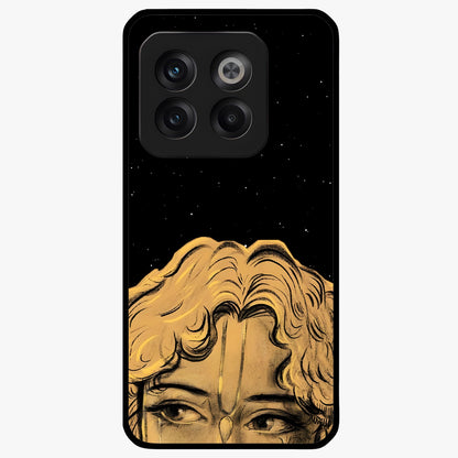 Shri Krishna Art Glass Case for 1+10T devotional front view featuring detailed Krishna inspired artwork