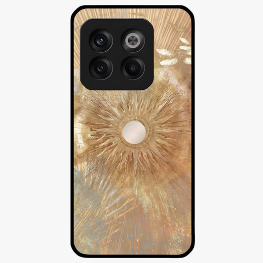Silken Whirl Glass Case for 1+10T elegant front view featuring smooth abstract swirl artwork