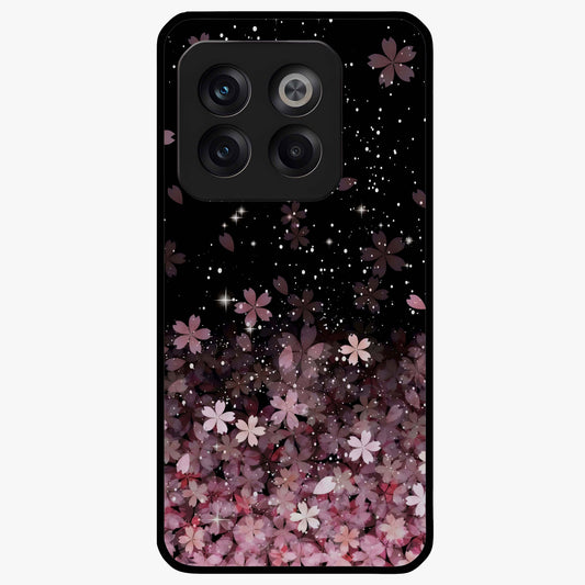 Small Starry Flowers Glass Case for 1+10T charming front view featuring tiny floral artwork with star accents