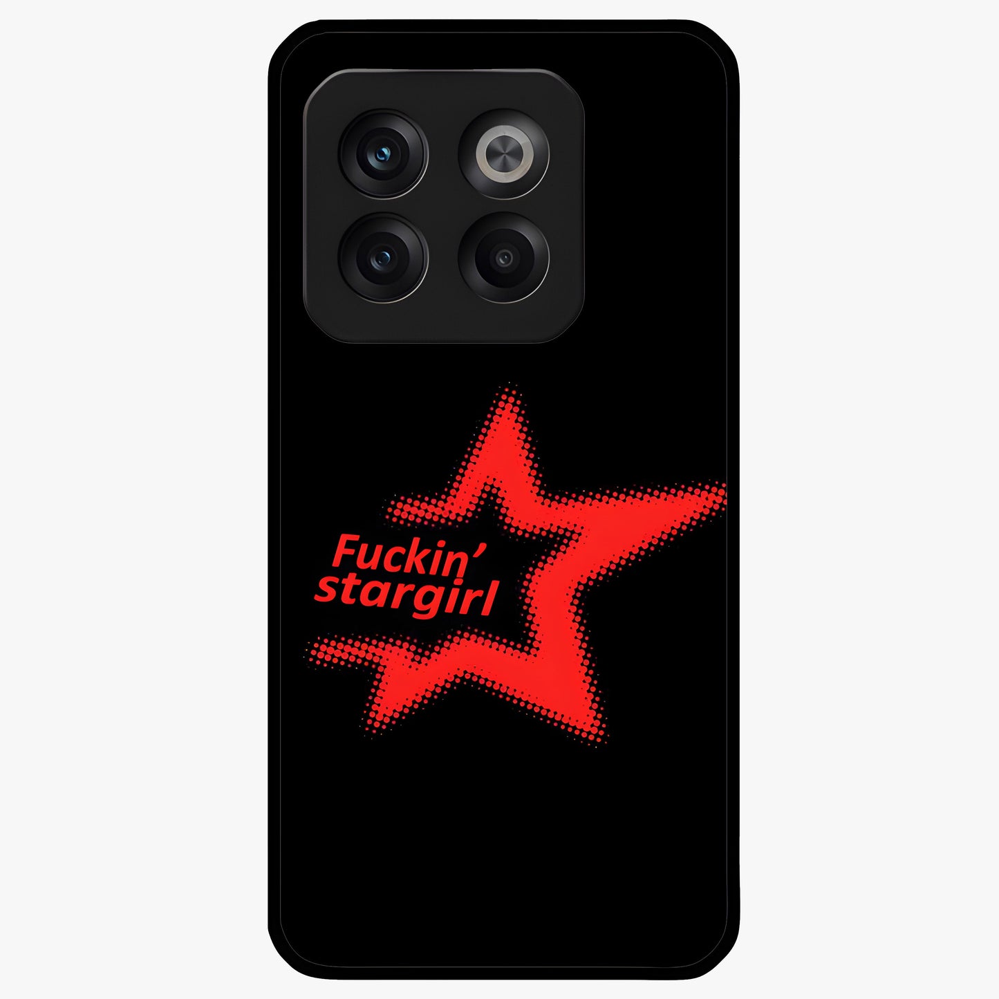 Starboy and Stargirl Energy Glass Case for 1+10T artistic front view featuring celestial couple inspired artwork