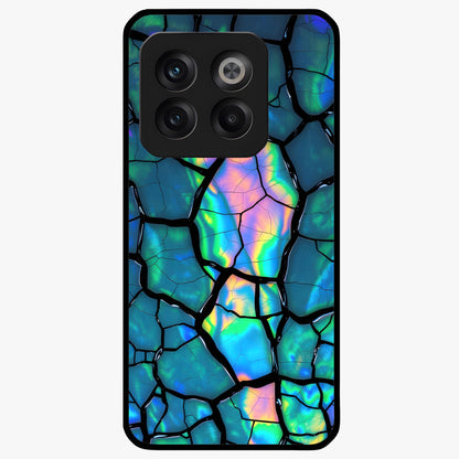 Tropical Wing Vibe Glass Case for 1+10T vibrant front view featuring wing inspired artwork with tropical colors