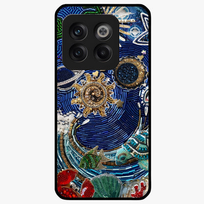 Universe Underwater Spark Glass Case for 1+10T imaginative front view featuring cosmic underwater themed artwork
