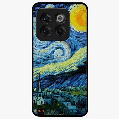 Van Gogh Art Glass Case for 1+10T artistic front view featuring painterly inspired classic artwork