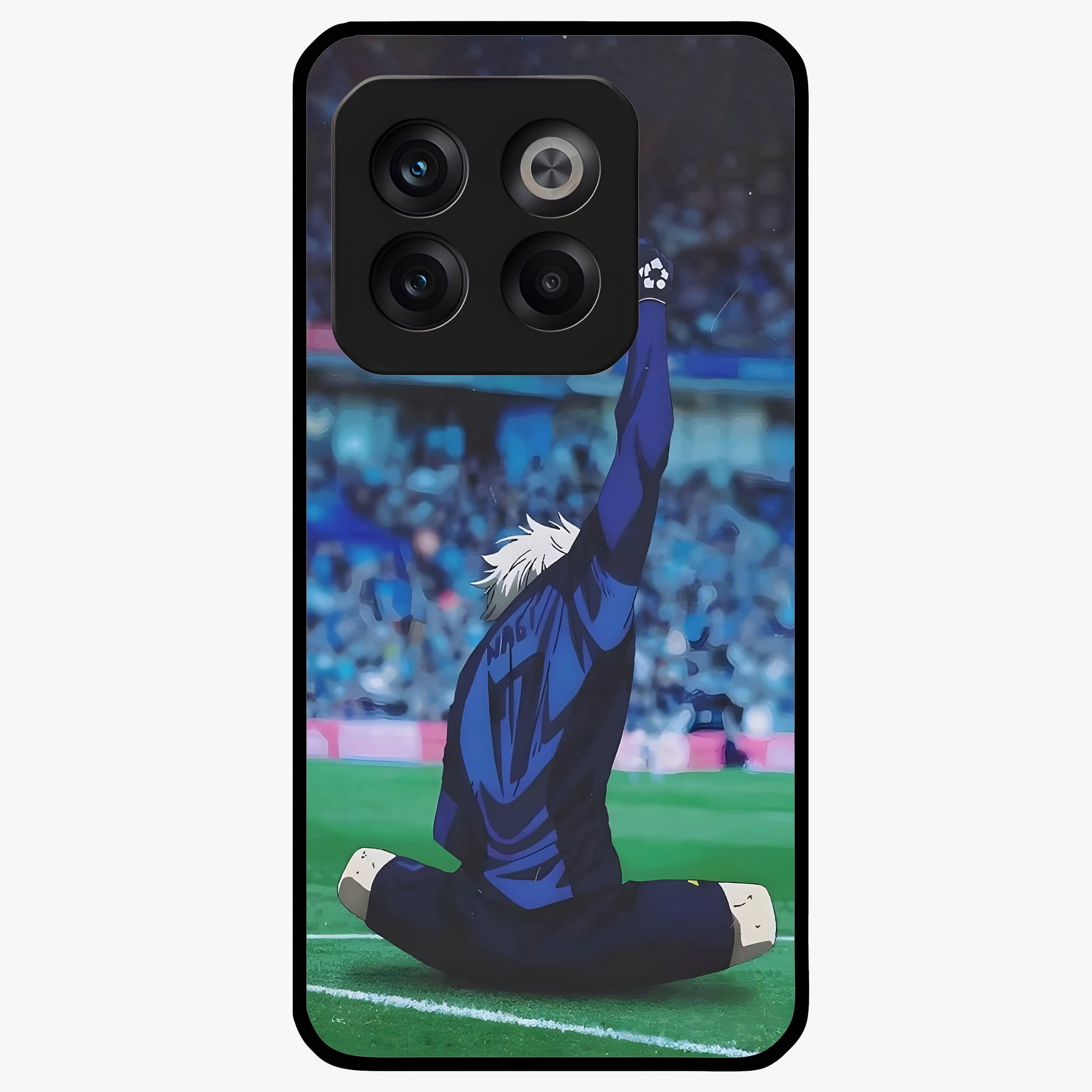 Victory Silence Anthem Glass Case for 1+10T bold front view featuring powerful motivational themed artwork