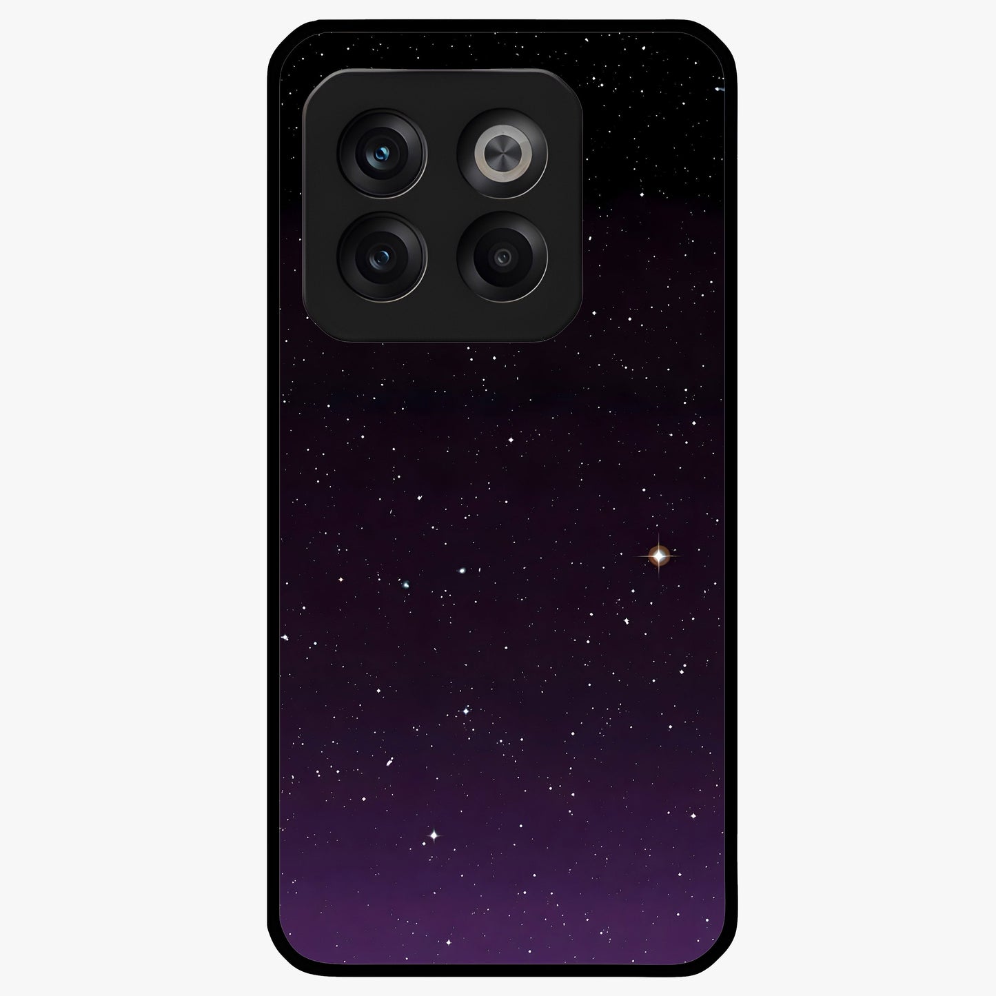 Violet and Black Shade Glass Case for 1+10T striking front view featuring deep violet and black gradient artwork
