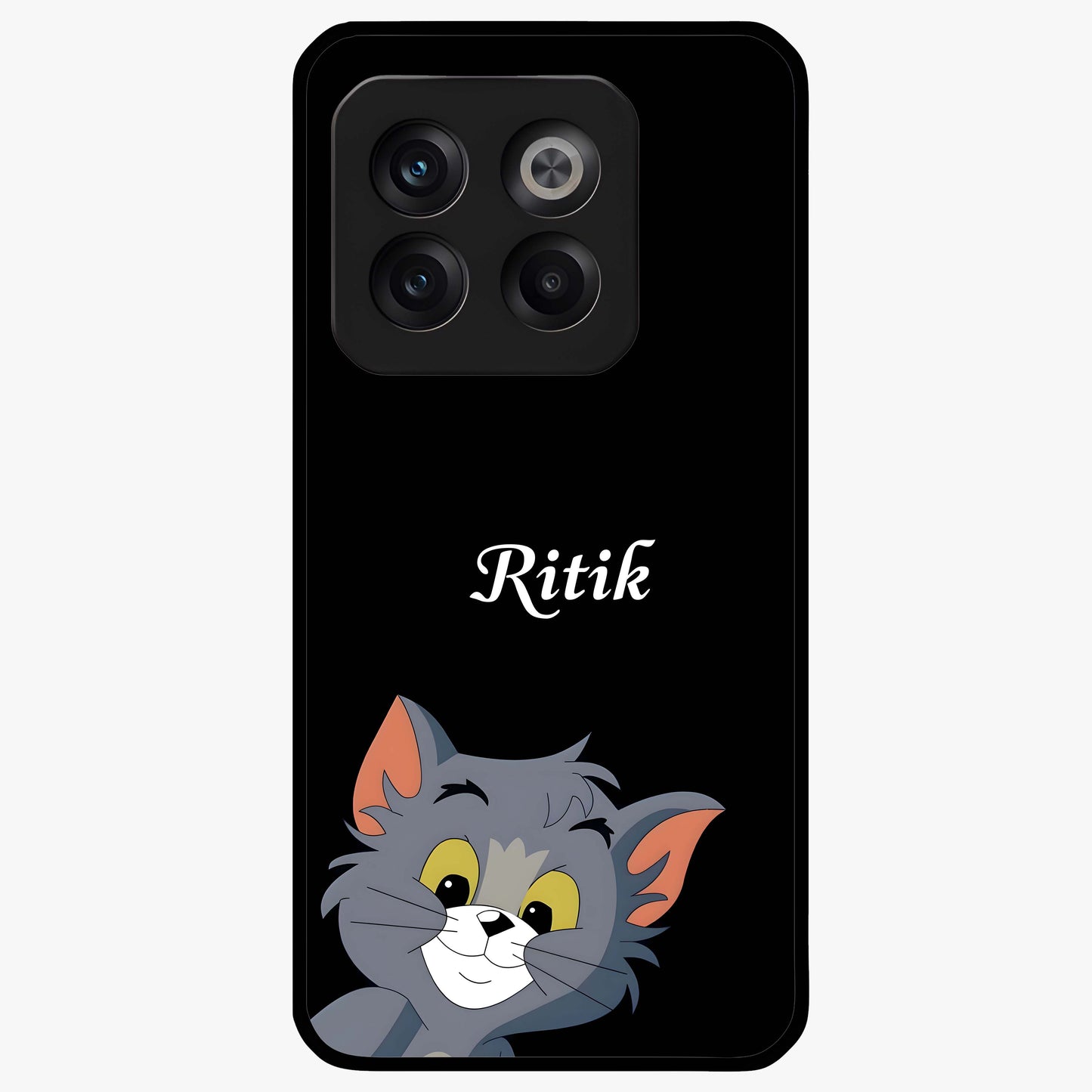 Forever Chasing Love Tom Custom Name Glass Case for OnePlus 10T |1+10T