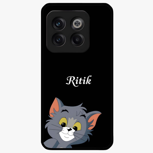 Forever Chasing Love Tom Custom Name Glass Case for OnePlus 10T |1+10T
