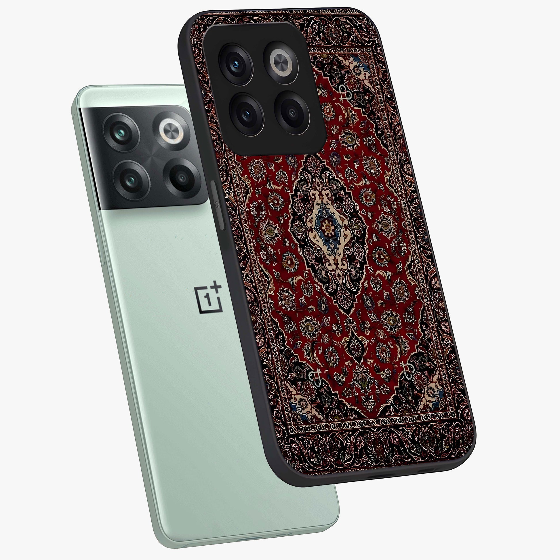 Heritage Carpet Royale Glass Case for 1+10T captured at a warm angle highlighting intricate heritage patterns, gloss, and edge clarity.