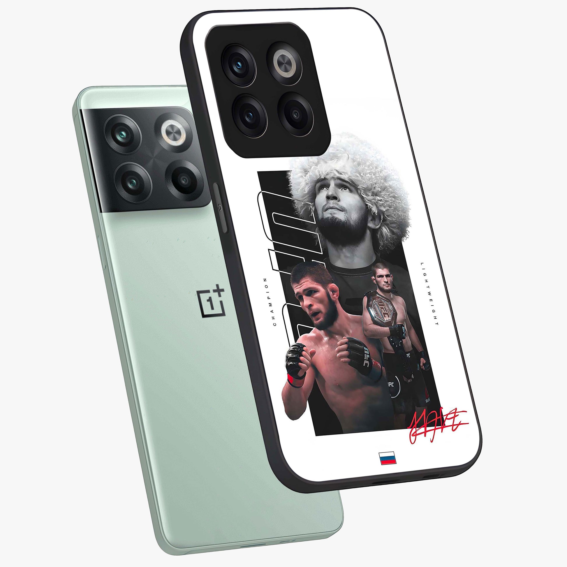 Unbeaten Warrior Legacy Glass Case for 1+10T angled mockup showcasing glossy finish and strong action detailing