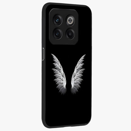 Angel Wing Grace Glass Case for 1+10T side perspective highlighting delicate wing illustration details