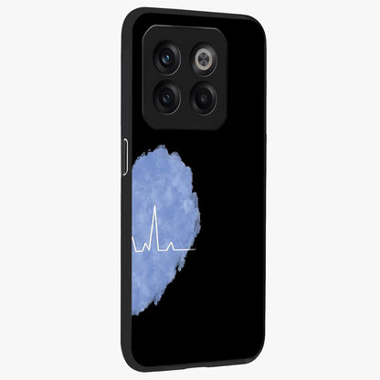 Blue Pulse Bond Glass Case for 1+10T side perspective highlighting sleek edges and modern blue detailing