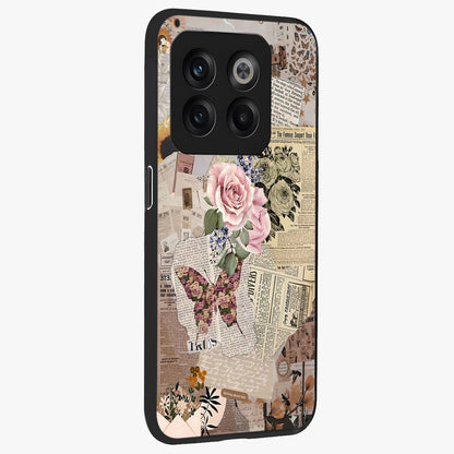 Butterfly News Bloom Glass Case for 1+10T side perspective highlighting intricate bloom details and premium finish