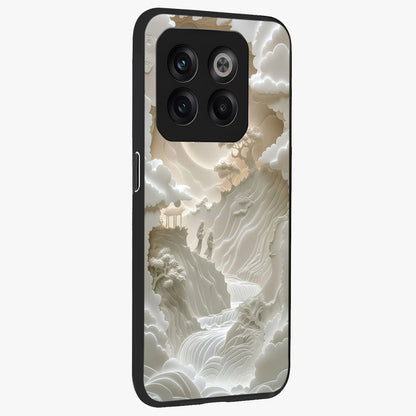Celestial Origami Glass Case for 1+10T side perspective highlighting sharp detailing and smooth premium build