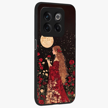 Crimson Dreams Glass Case for 1+10T side perspective highlighting vibrant tones and premium edge detailing