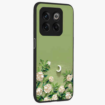 Emerald Bloom Calm Glass Case for 1+10T side perspective highlighting delicate bloom detailing and smooth edges