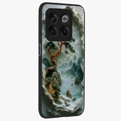 Eternal Nature Spirit Glass Case for 1+10T side perspective highlighting organic textures and sleek build