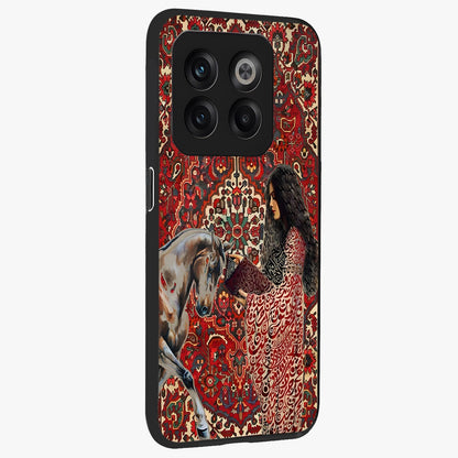 Girl With Horse Glass Case for 1+10T side perspective highlighting graceful equestrian detailing and smooth build