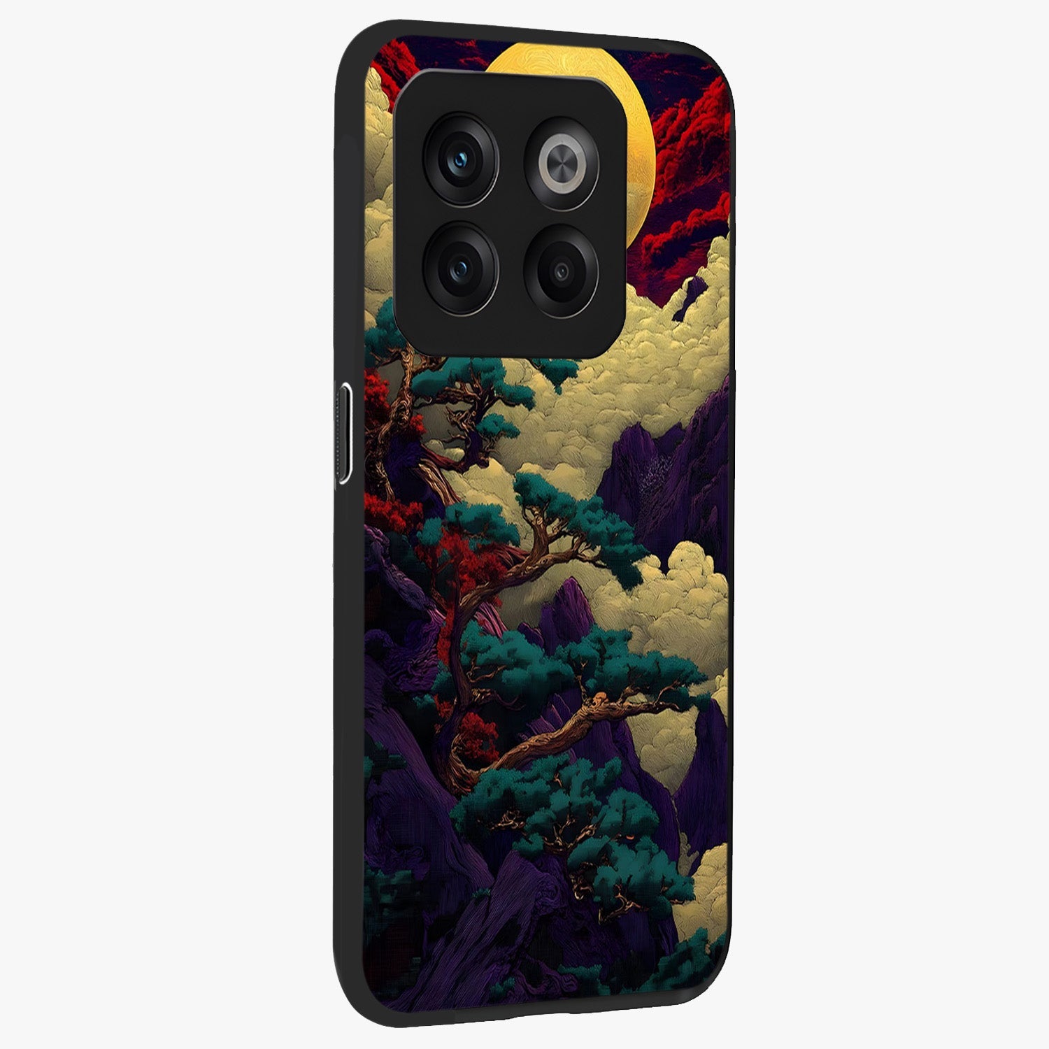 Golden Number Ten Glass Case for 1+10T side perspective highlighting premium typography textures and smooth edges