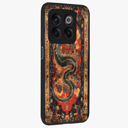 Inferno Dragon Soul Glass Case for 1+10T displayed upright for powerful mythical visibility and premium finish.