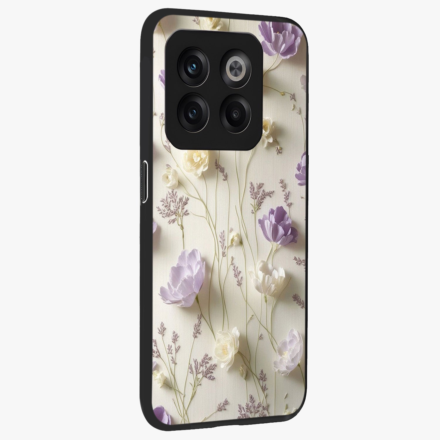 Lilac Breeze Harmony Glass Case for 1+10T side perspective highlighting calming textures and premium build