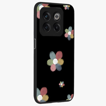Minimal Floral Charm Glass Case for 1+10T side perspective highlighting refined minimal textures and smooth build