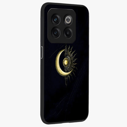 Mystic Lunar Flame Glass Case for 1+10T side perspective highlighting intense flame textures and premium build