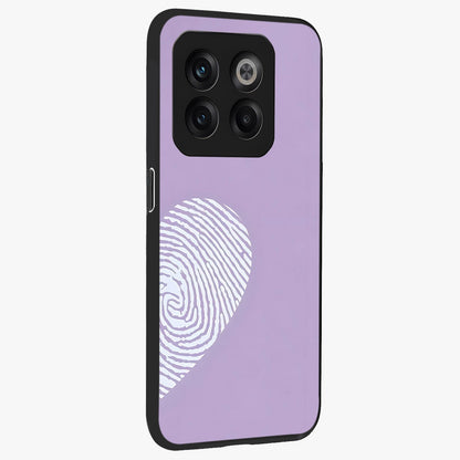 Our Hearts Match Glass Case for 1+10T side perspective highlighting delicate heart detailing and premium edges