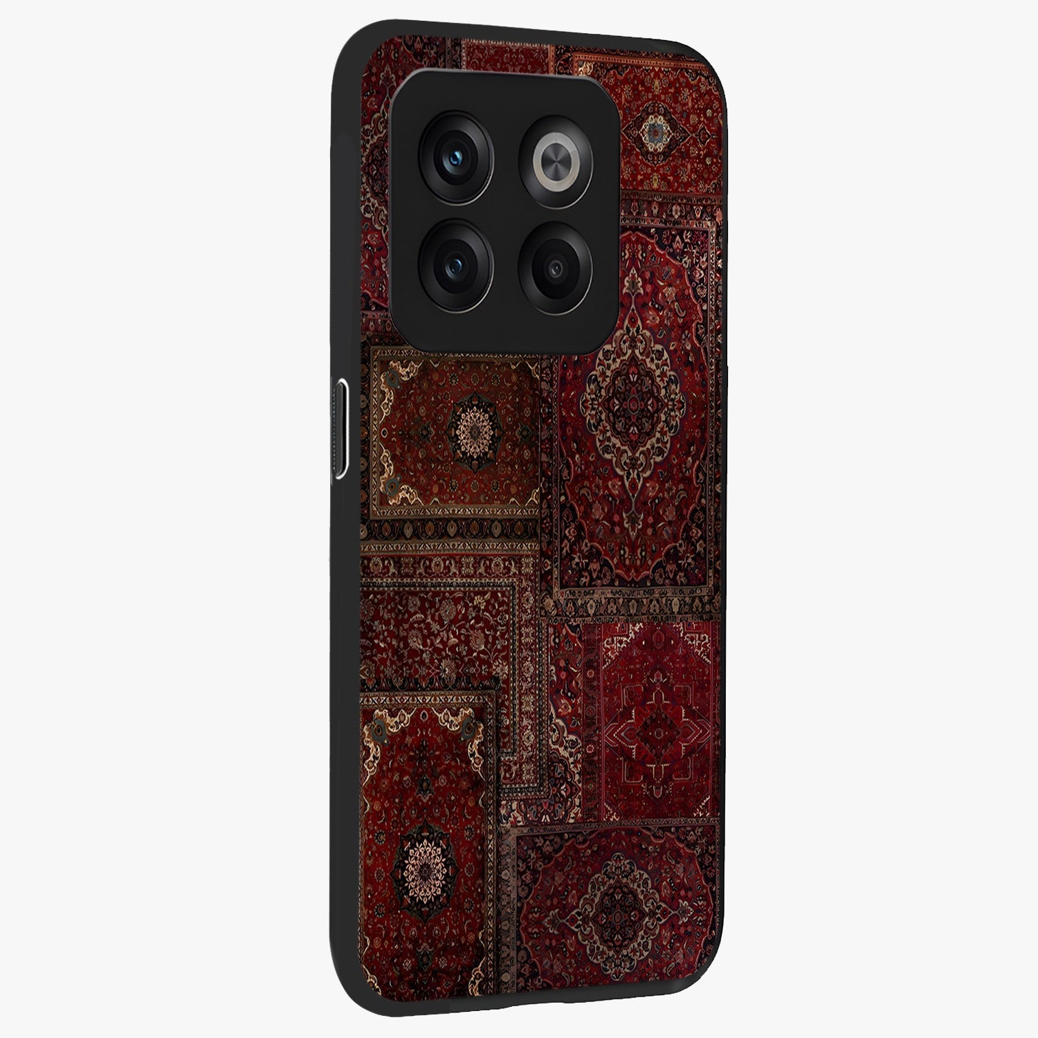 Persian Velvet Tale Glass Case for 1+10T side perspective highlighting ornate detailing and smooth premium build