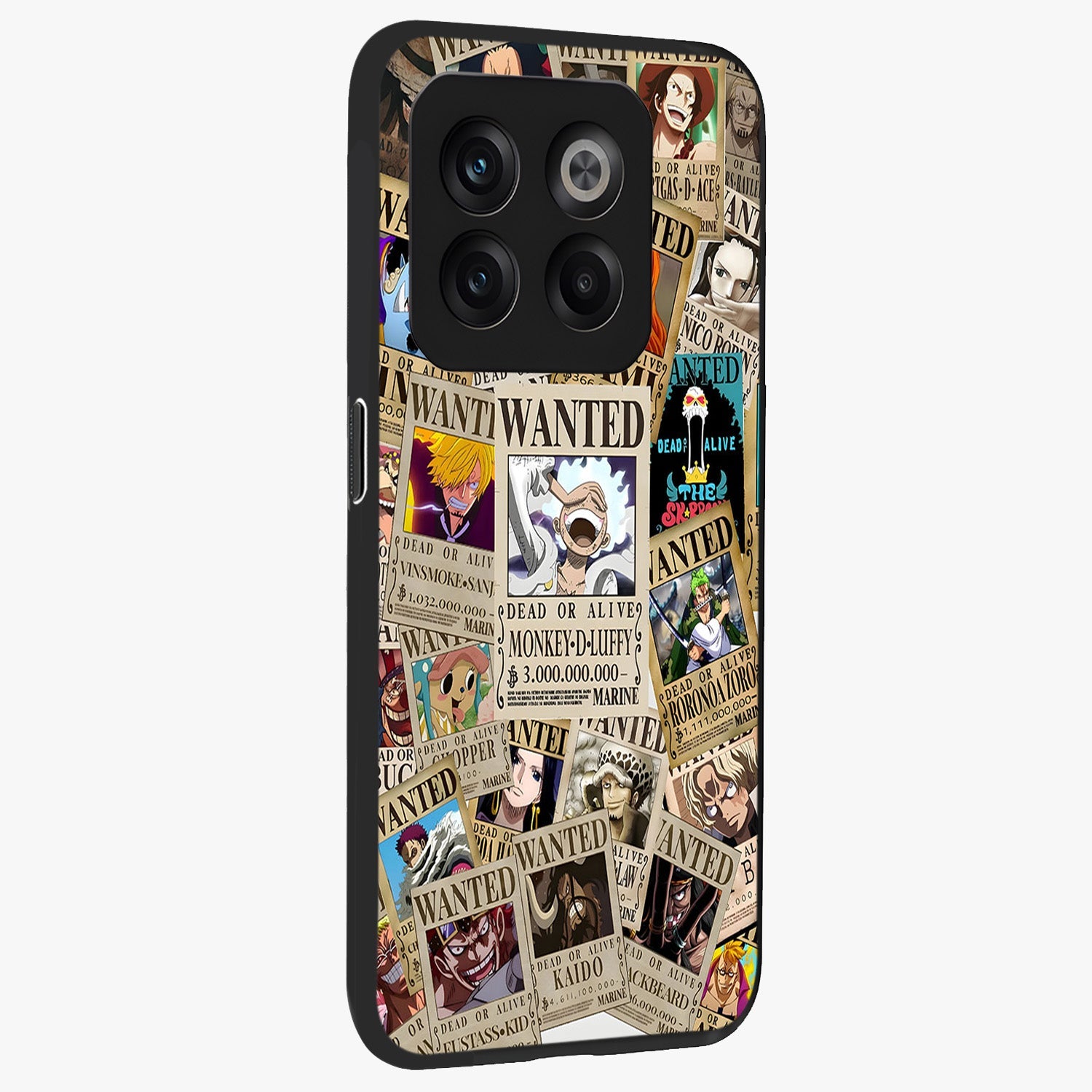 Pirate Wanted Legends Glass Case for 1+10T side perspective highlighting detailed character textures and premium edges