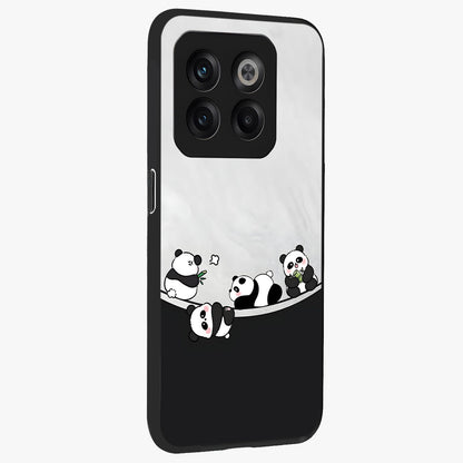 Playful Panda Parade Glass Case for 1+10T side perspective highlighting charming detailing and premium edges