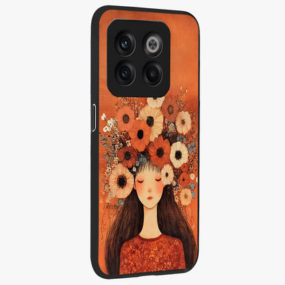 Radiant Flower Thoughts Glass Case for 1+10T side perspective highlighting refined textures and smooth build