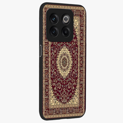 Royal Maroon Heritage Glass Case for 1+10T side perspective highlighting ornate textures and premium edges